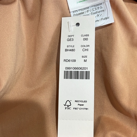 NWT J. Crew Scrunchie Cheeky Curvy Waist bikini bottom Size M - Picture 4 of 10